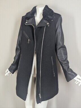 Women's Vintage Rebel Jacket Schott Perfecto Wool Leather Medium 80s